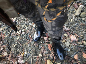 狩猟中の靴の記録